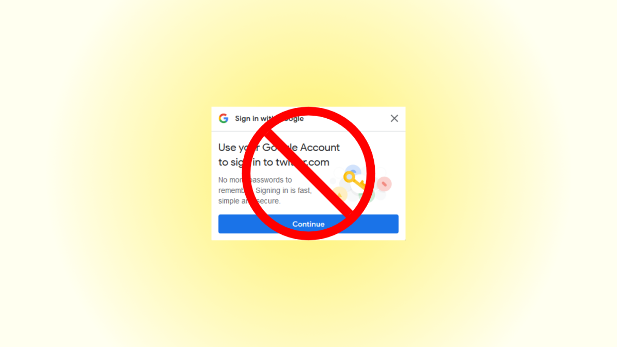 يمكنك تعطيل النوافذ المنبثقة لتسجيل الدخول إلى Google على جميع مواقع الويب