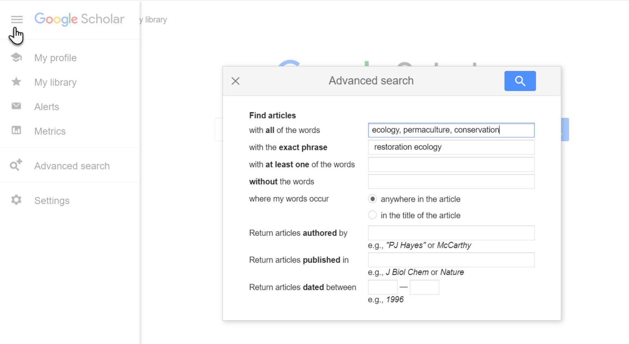 ميزات الباحث العلمي من Google التي يجب أن يعرفها كل طالب