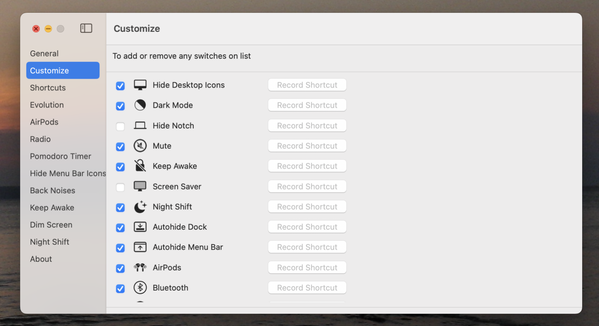 استخدم OnlySwitch لتخصيص جميع إعدادات Mac لديك بشكل أسرع