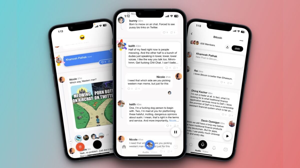 Airchat هي الشبكة الاجتماعية الجديدة التي تتحدث إليك