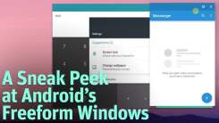 يفتح شريط المهام وضع النافذة الحرة المخفية لنظام Android Nougat