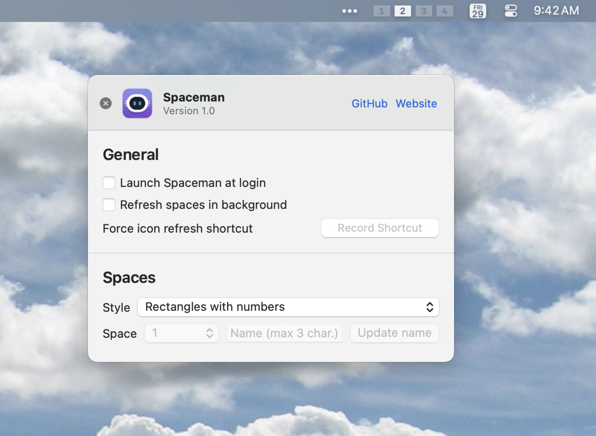 استخدم “Spaceman” لتتبع أجهزة سطح المكتب الافتراضية الخاصة بجهاز Mac استخدم “Spaceman” لتتبع أجهزة سطح المكتب الافتراضية الخاصة بجهاز Mac