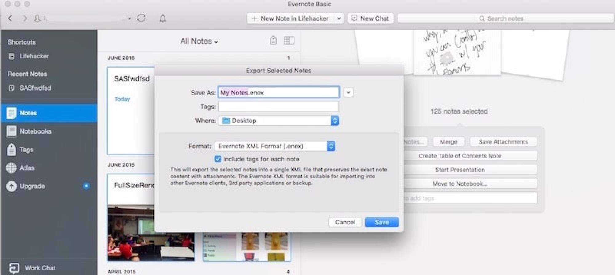 كيفية القفز من Evernote وأخذ بياناتك معك