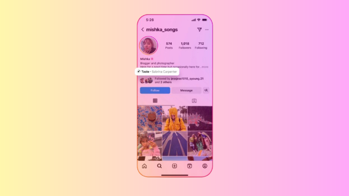 إنستغرام تعيد ميزة الموسيقى الموجودة في الملف الشخصي على موقع Myspace