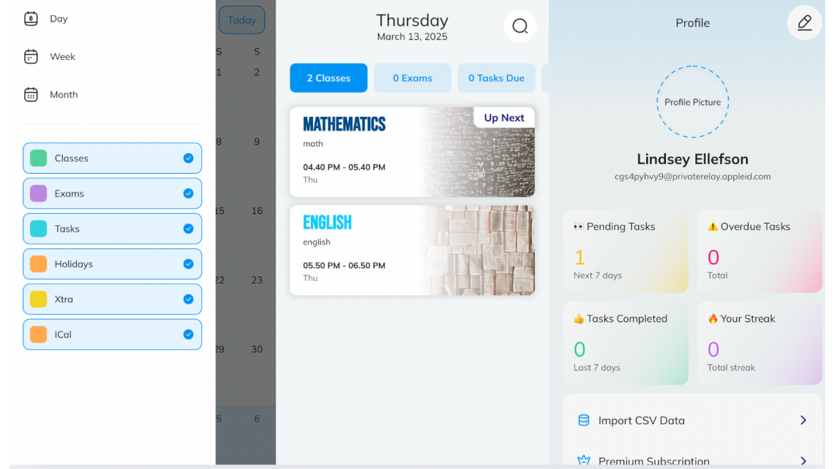 “حياتي الدراسة” هو تطبيق تقويم أفضل للطلاب