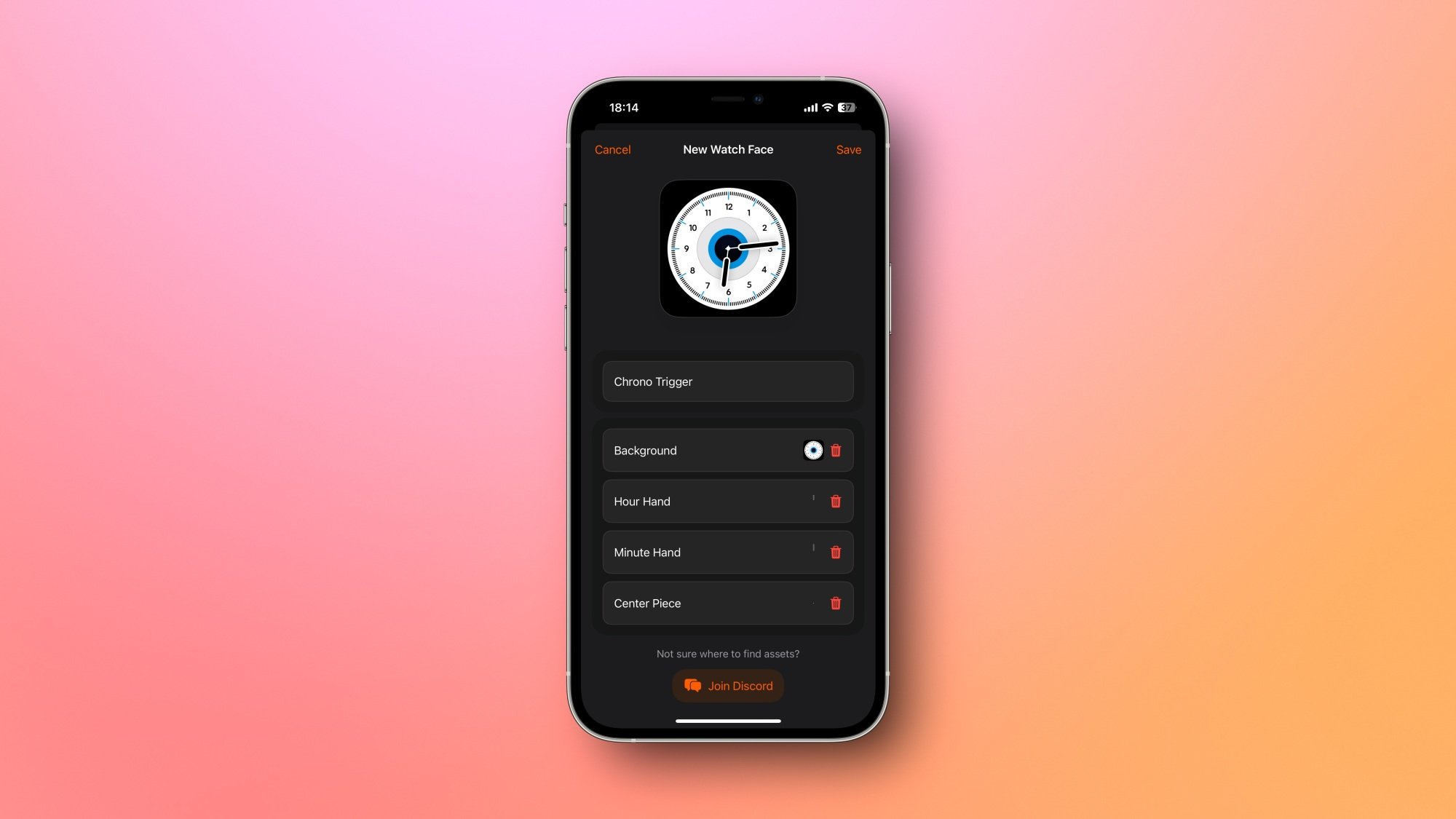 تتيح لك Tinker إنشاء وجوه ساعة مخصصة لجهاز iPhone الخاص بك